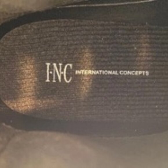 INC International Concepts Raelynn Ankle Boots Glossy Black Rain Boot Size 5 - Picture 10 of 10